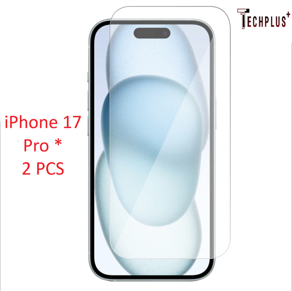 iPhone 17 Pro Screen Protector 2 Pack with Cleaning Wipes