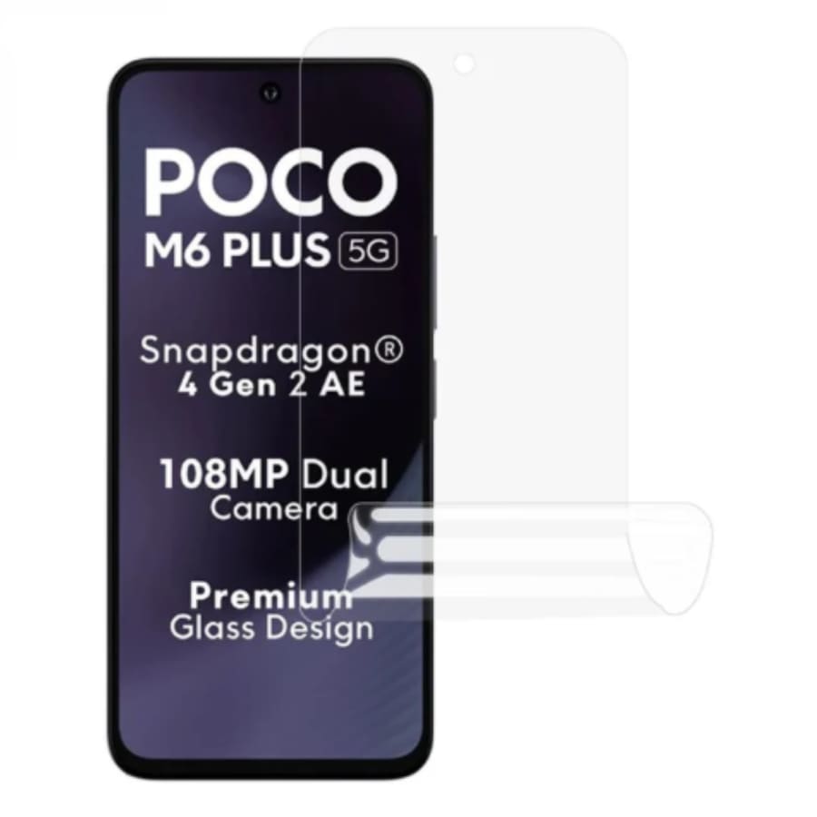 Hydrogel Screen Protector for POCO M6 Plus 5G (Pack of 2)
