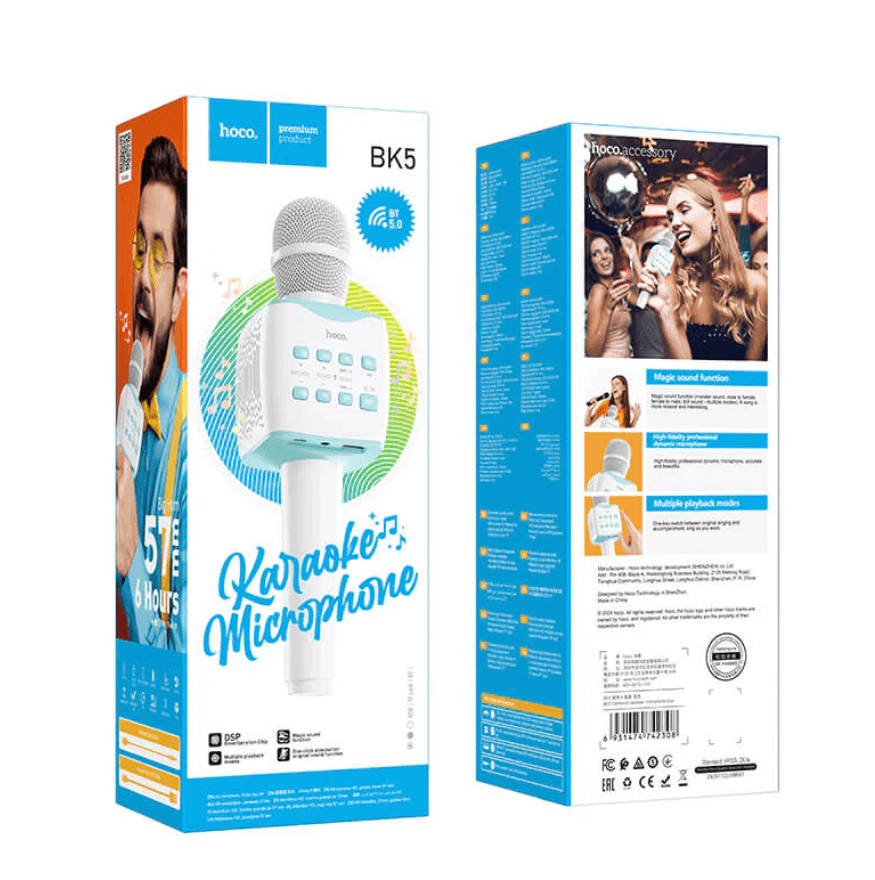 Portable Karaoke Microphone Speaker BK5 Package Contents