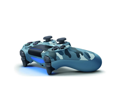 Rear View of Camo Blue Wireless Bluetooth PS4 Controller