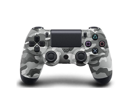 Premium Wireless PS4 Controller Camo Grey Front View
