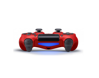 Rear View of Red Wireless Bluetooth PS4 Controller