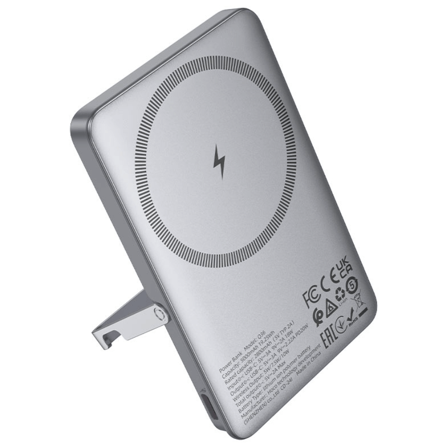 Q36 Sunlight PD20W Wireless Power Bank 5000mAh Front View