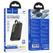 Q37 Graceful Fast Charging Power Bank 10000mAh with Built-In Cables