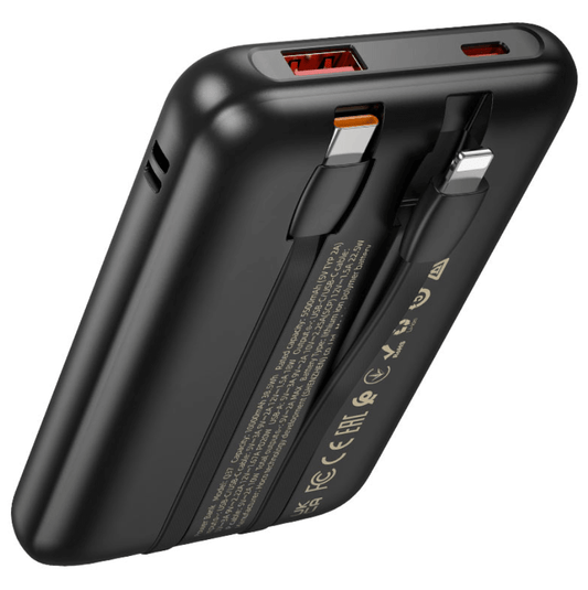 Q37 Graceful Fast Charging Power Bank 10000mAh Rear View