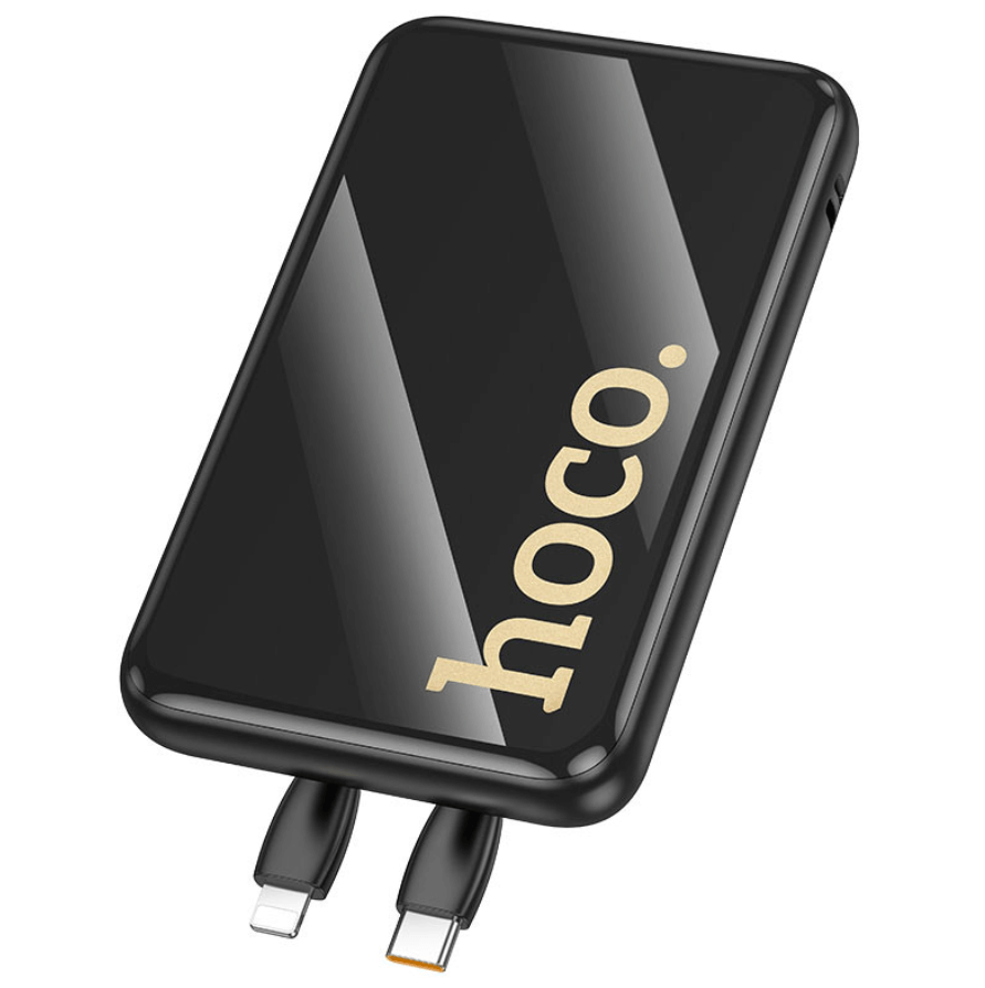 Q37 Graceful Power Bank with Built-In Charging Cables