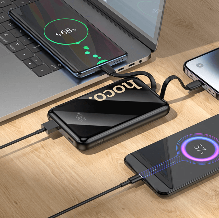 Q37 Graceful Power Bank USB-A and Type-C Outputs