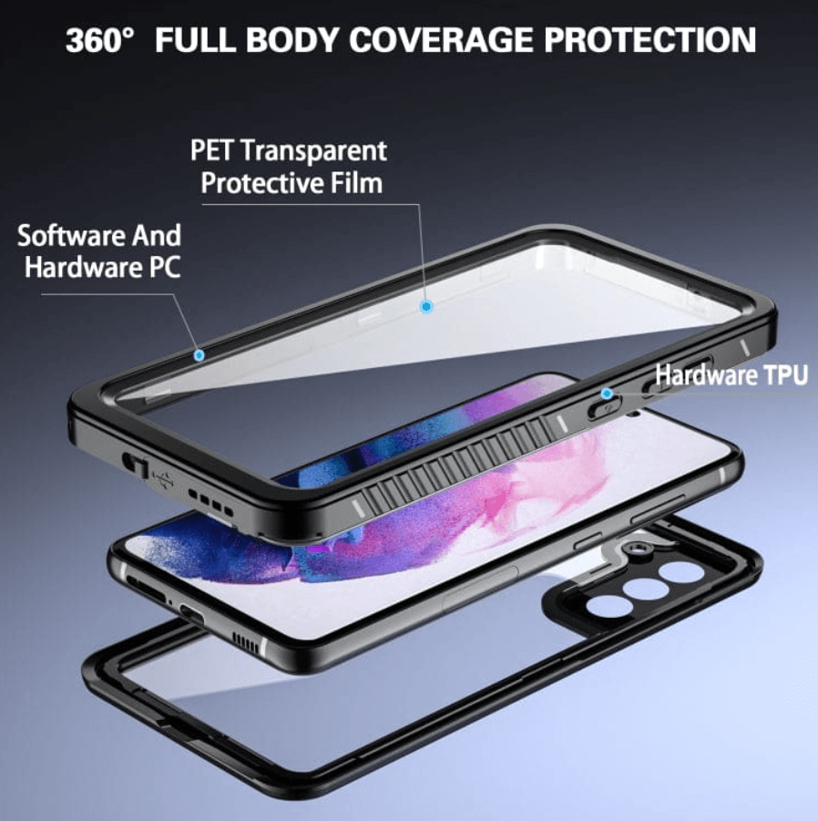 Redpepper Samsung Galaxy S21 FE Waterproof Case with wireless charging compatibility
