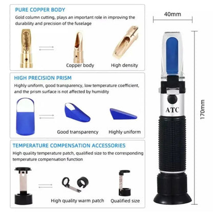 Refractometer - Alcohol (0-80% Alcohol)
