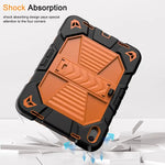 Rugged iPad 10th Gen 10.9’’ Case – Shockproof Cover Stand & Pencil Holder (Orange)