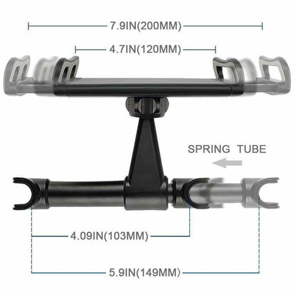 Universal Car Seat Back Headrest Mount Holder for 4.7~10.5" iPad Phone Tablet