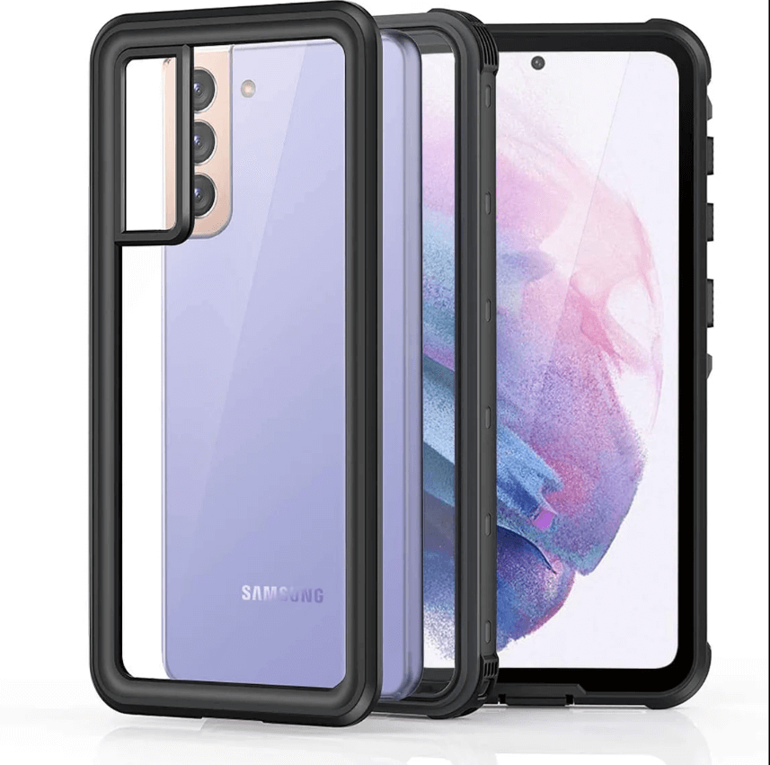 Galaxy S21 clear back waterproof Redpepper cover