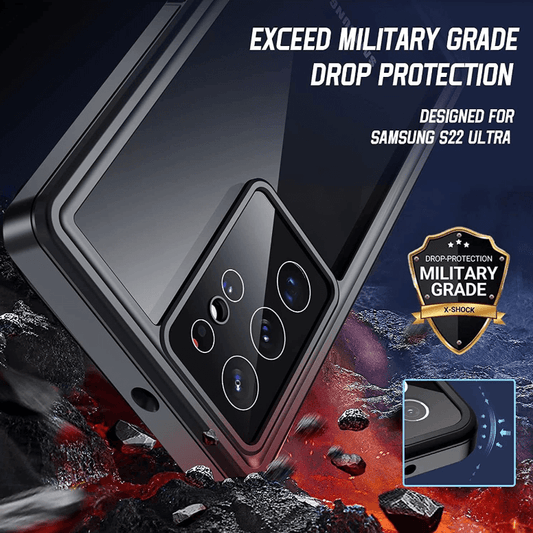 S24 Ultra Redpepper waterproof case clear back