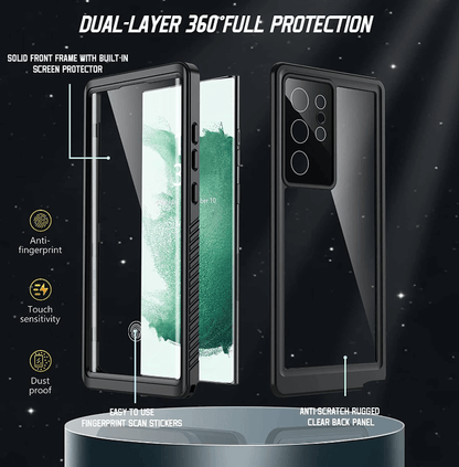 S24 Ultra Redpepper waterproof case fingerprint compatible