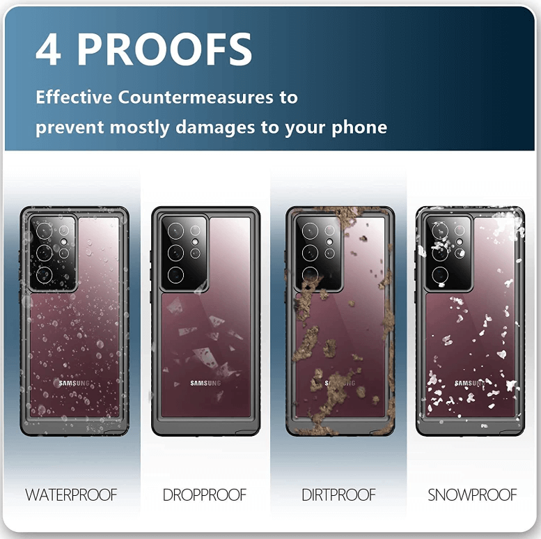 S24 Ultra Redpepper waterproof case side protection