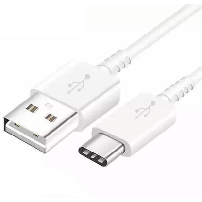 Charger Cable for Samsung Phones & Tablets - USB to Type C (1.2m) (White)