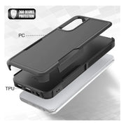 Samsung Galaxy A05 Dual Layer Armor Hard Case – Black - Mobile Phone