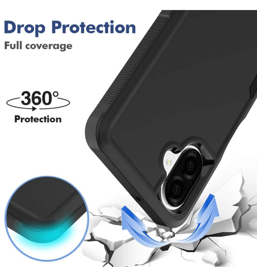 Samsung Galaxy A07 dual layer armor case back view