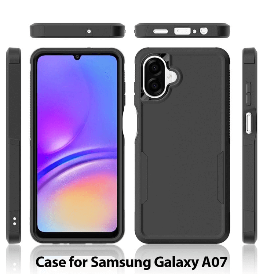 Samsung Galaxy A07 armor case precise cutouts