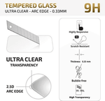 Samsung Galaxy A17 Tempered Glass Screen Protector (2 Pack) – 9H HD Clear 2.5D Rounded Edge