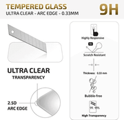 Samsung Galaxy A17 Tempered Glass Screen Protector (2 Pack) – 9H HD Clear 2.5D Rounded Edge