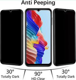 Samsung Galaxy A07 Privacy Tempered Glass Screen Protector (2 Pack) – 9H HD Anti-Spy, 2.5D Rounded Edge, Impact & Scratch Resistant