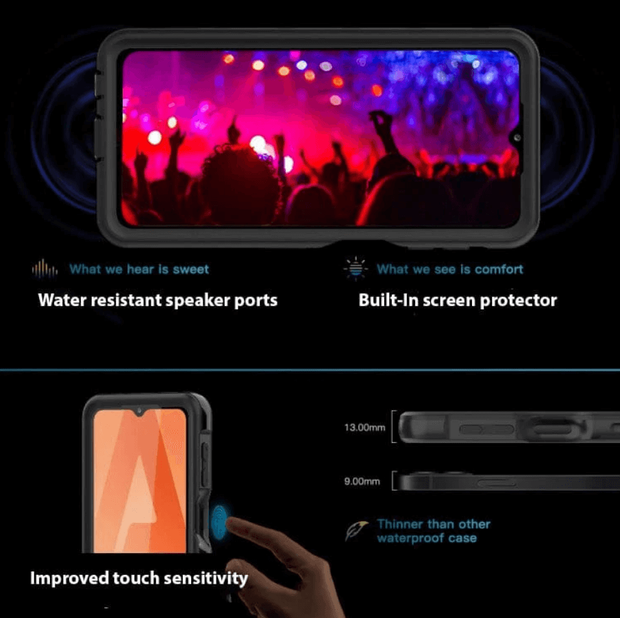 Samsung Galaxy A32 5G waterproof case sealed ports