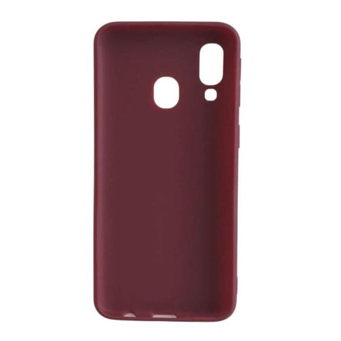 Silicone Case for Samsung Galaxy A40 (Maroon)
