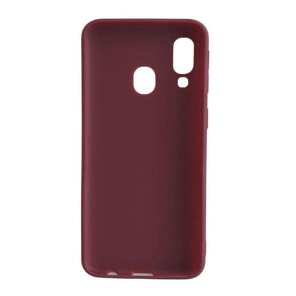 Silicone Case for Samsung Galaxy A40 (Maroon)