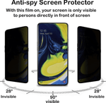 Samsung Galaxy A80 Privacy Tempered Glass Screen Protector
