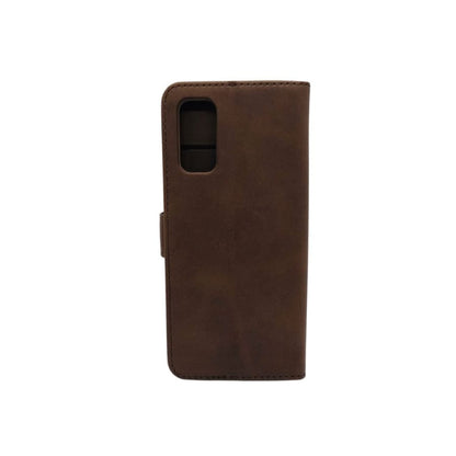 Synthetic Leather Flip Case for Samsung Galaxy S20 (Brown)
