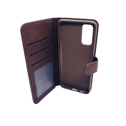 Synthetic Leather Flip Case for Samsung Galaxy S20 (Brown)