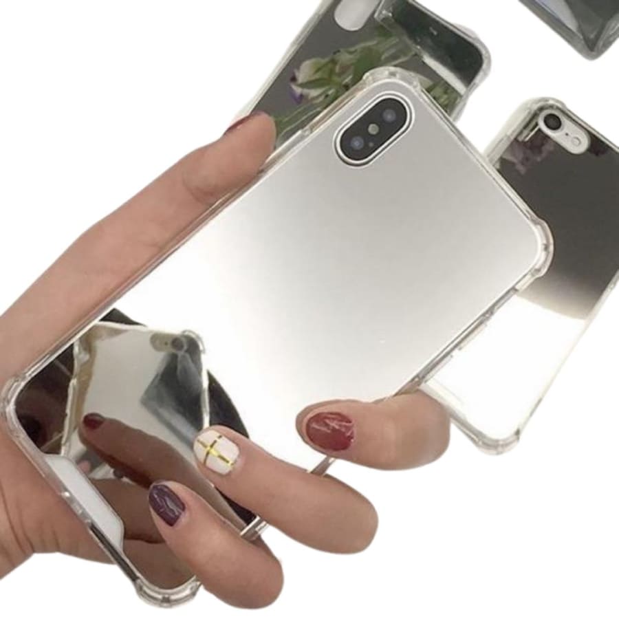Silicone Case for Samsung Galaxy S20 (Silver Mirror)