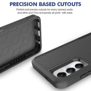 Samsung Galaxy S20 FE Dual Layer Armor Hard Case – Black - Mobile Phone