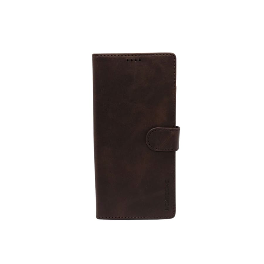 Synthetic Leather Flip Case for Samsung Galaxy S20 Plus (Brown)