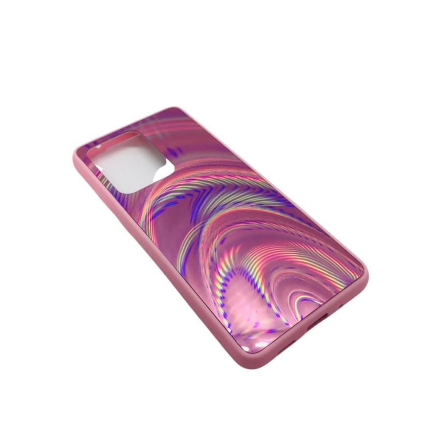 Silicone Case for Samsung Galaxy S20 Ultra (Pink Rainbow)