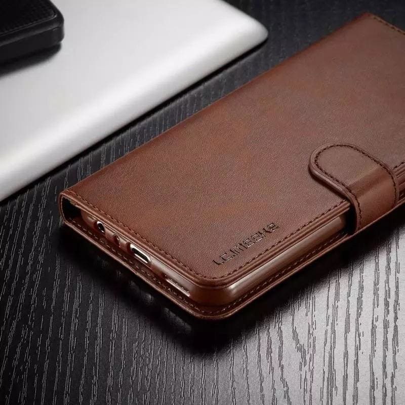 Synthetic Leather Flip Case for Samsung Galaxy S20 Ultra (Brown)