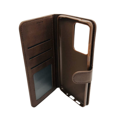 Synthetic Leather Flip Case for Samsung Galaxy S20 Ultra (Brown)