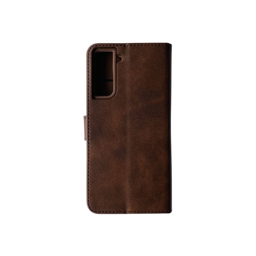 Synthetic Leather Flip Case Case for Samsung Galaxy S21 (Brown)