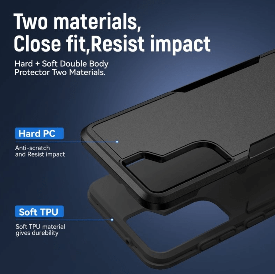 Samsung Galaxy S21 FE rugged armor back cover