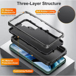 Samsung Galaxy S21 FE Triple Layer Armor Hard Case | 3-Layer PC TPU Cover