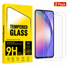 Samsung Galaxy S24 FE Clear Tempered Glass Screen Protector (2 Pack) – 9H HD, 2.5D Rounded Edge, Impact & Scratch Resistant