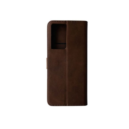 Synthetic Leather Flip Case for Samsung Galaxy S21 Ultra (Brown)
