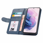 Samsung Galaxy S21 Ultra Flip Wallet Case Cowhide Dot Pattern - Mobile Phone