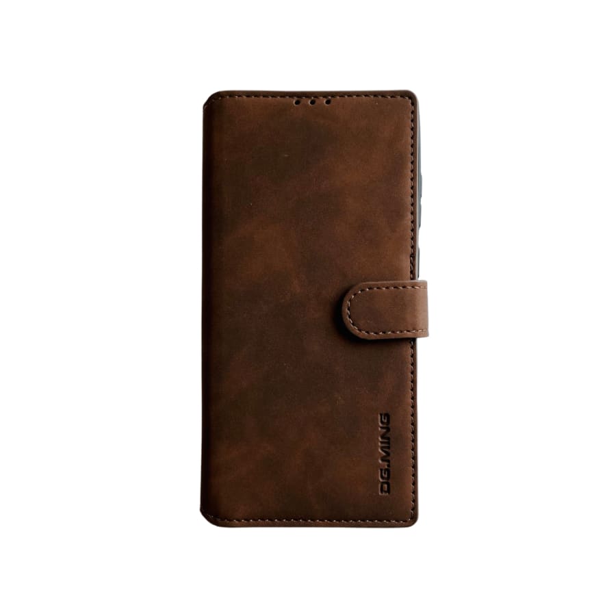 Flip Case for Samsung Galaxy S22 Ultra (Brown)