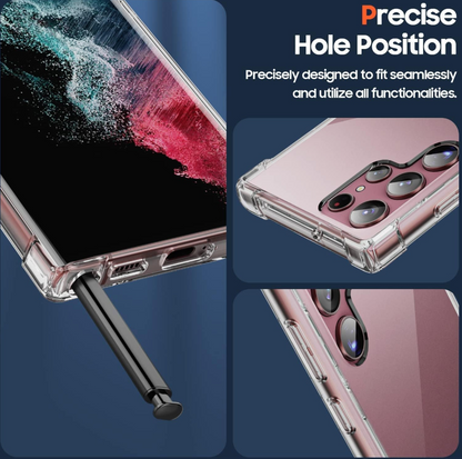 Phone case with precise hole position design on a blue background