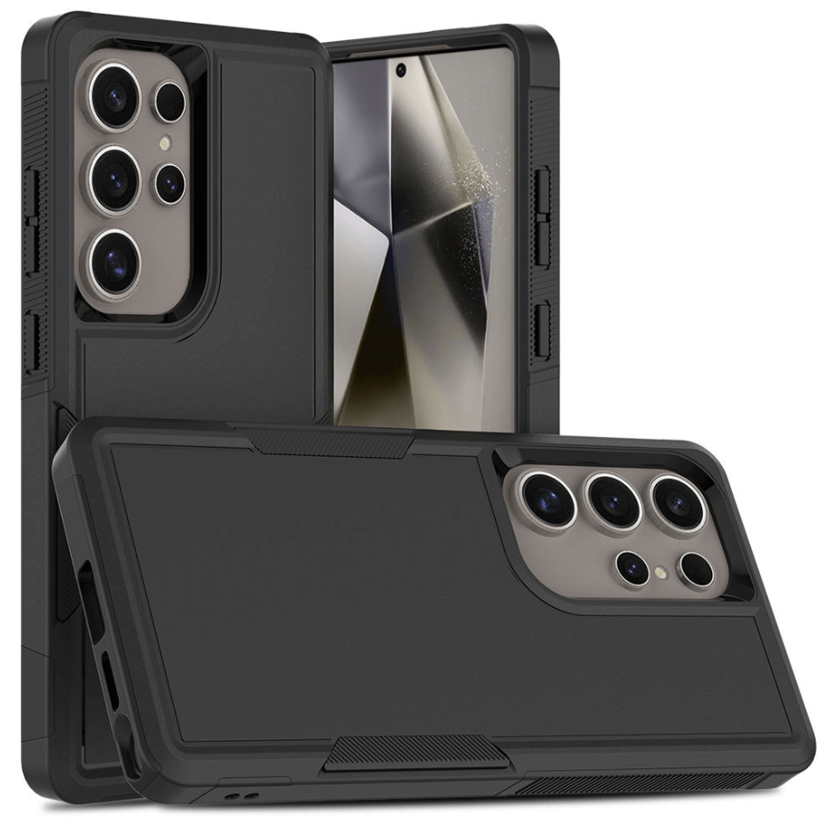Samsung Galaxy S24 Ultra dual layer armor hard case black