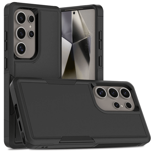Samsung Galaxy S24 Ultra dual layer armor hard case black