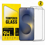 Samsung Galaxy S25 FE Clear Tempered Glass Screen Protector (2 Pack) – 9H HD 2.5D Rounded Edge Impact & Scratch