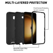 Samsung galaxy S25 FE Triple Layer Armor Hard Case | 3-Layer PC TPU Cover